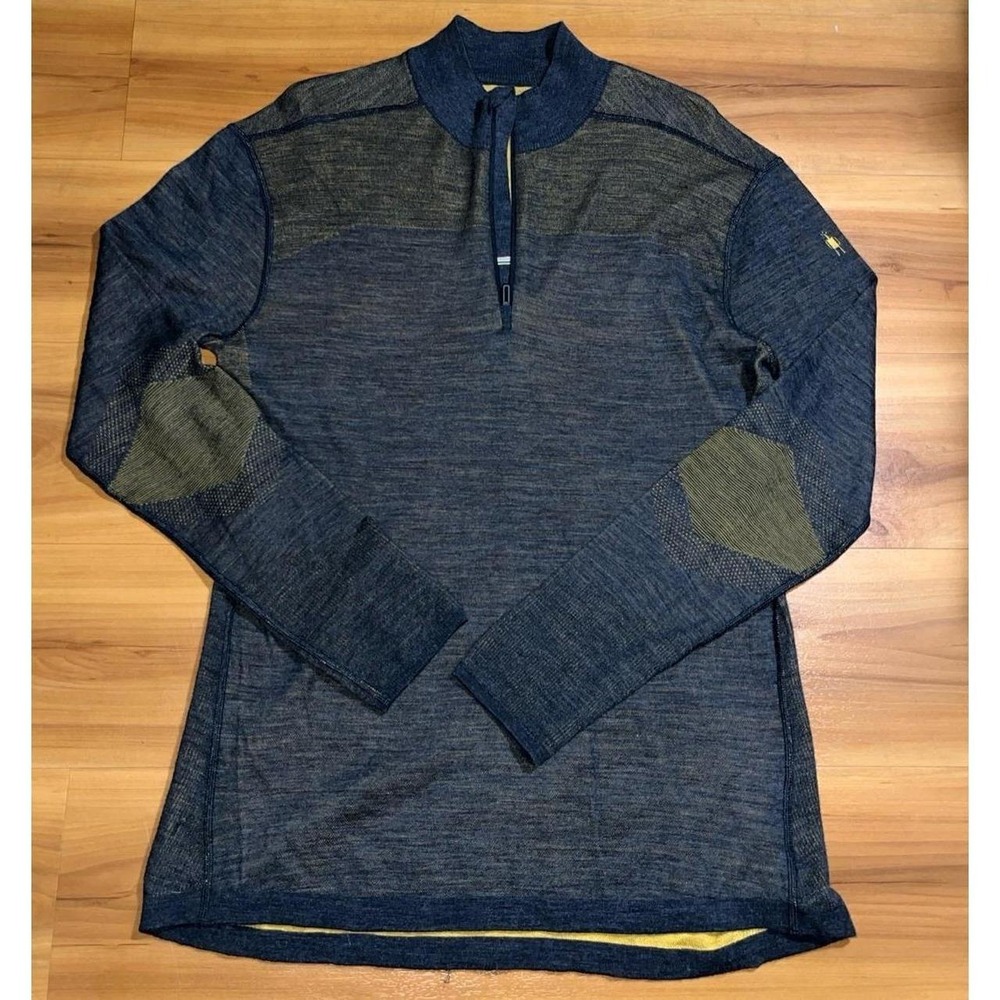 Smartwool Intraknit Thermal Merino Base Layer 1/4 Zip Pullover Shirt Sweater